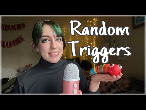 ASMR Random Triggers ~ whispering, tapping, unpredictable~