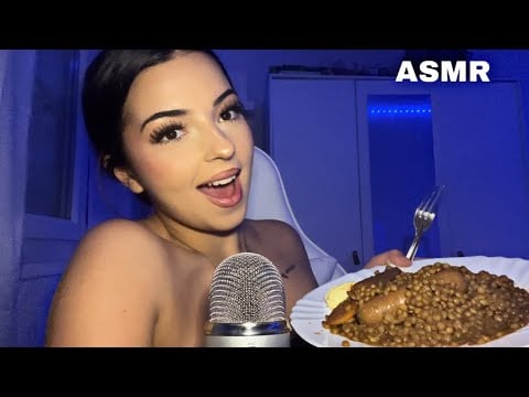 #ASMR - DÉGUSTATION SAUCISSES LENTILLES 😴