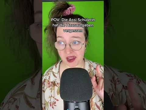 POV: Die Assi Schülerin hat die Hausaufgaben vergessen #shorts #asmrshorts #asmr