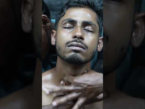 Oily Forehead Massage And Neck Massage ASMR #shorts