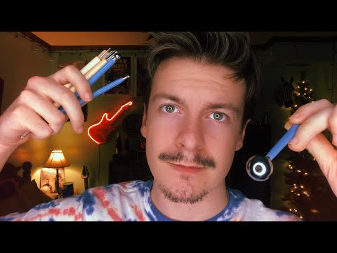 [ASMR] Dotting & Poking Your Face with Multiple Dotting Tools | Lens Tapping | Visual ASMR Triggers
