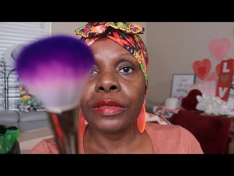 FACE BRUSHING ASMR MOUTH SOUNDS