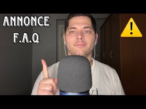 ASMR Français : ANNONCE F.A.Q ⚠️ (Pour les 2 ans de ma chaîne)