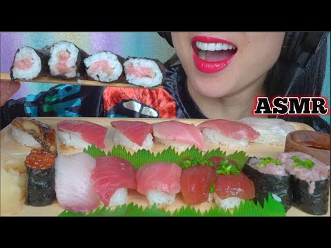 ASMR SUSHI (EATING SOUNDS) NO TALKING | SAS-ASMR