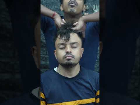 Iron Hand Barber: Satisfying Pressure Point ASMR & Deep Massage For Pain Relief #shorts