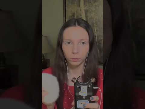 Do you like the white eyelashes?? ☃️ you can check out the whole video on my channel! #asmr #fluffy