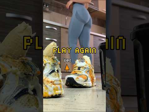 Crushing Food in Sneakers: Oats vs. Milkshake! Oddly Satisfying! ASMR