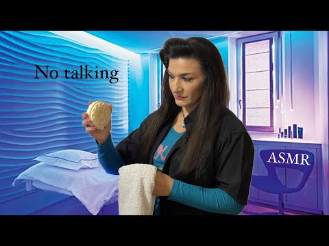 ASMR ROLEPLAY / SPA MASAJE DE CUELLO, HOMBRO Y ESPALDA / NO TALKING