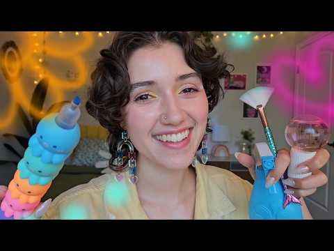 Drawing on your face until you fall asleep 🎨 (coloring visuals, layered sounds, asmr for sleep)