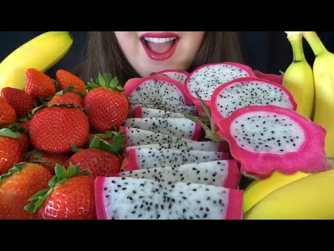 HEALTHY EATING ASMR Fruit Platter - SATISFYING Crunchy & Juicy Sounds!