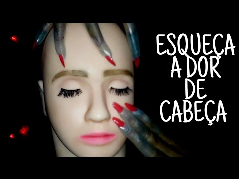 ASMR PARA DOR DE CABEÇA ASMR MASSAGEM  e ALGODÃO - DURMA RÁPIDO