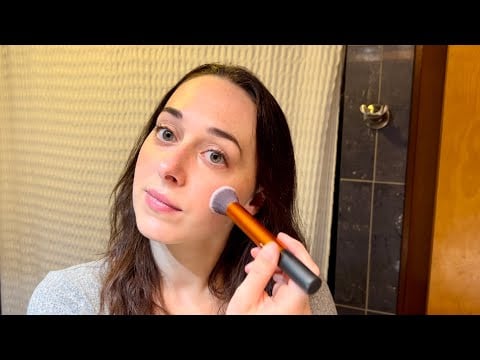 ASMR Get Ready with Me ✨ Everyday Makeup, Hair Curling and Teasing