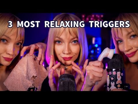 ASMR 1 HOUR✨Ocean waves, Thunder Towel,  Butterfly Fingers for sleep