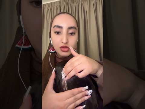 Gum chewing and scalp scratching 💆🏽‍♀️ Credit: ​⁠​⁠​⁠@QueenMariamASMR #asmr #shorts #relaxing