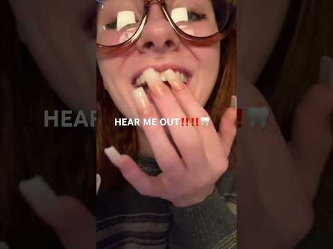 TEETH ASMR 🦷🪥 weird but tingly tapping and scratching #asmr #teethtapping #tingles