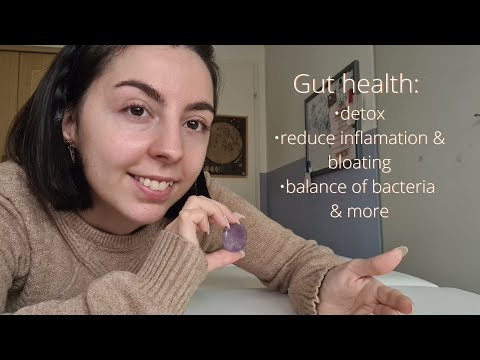 ASMR Reiki for Gut health ｜Energy healing/work, soft spoken, crystal healing