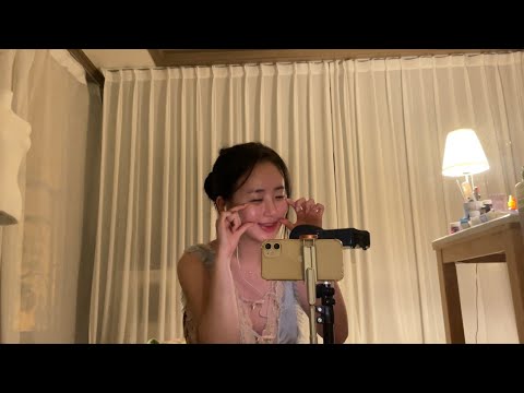 ASMR 잠들기전 위스퍼링 잠깐,대왕마시멜로우 먹방Whispering before you go to sleepKing marshmallow mukbang (eating show