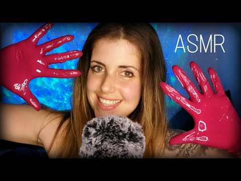 ASMR deutsch 💜 Ich verwöhne deine Ohren mit Nitrilhandschuhen und Öl 🧤 OILY GLOVE SOUNDS (german)