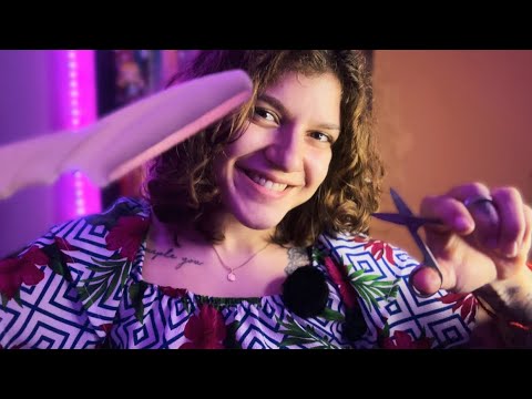 ASMR Design de sobrancelha 💤 Toques na tela, atenção pessoal, sussurros, etc