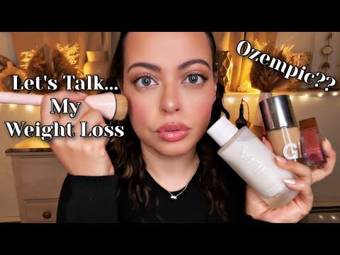 ASMR| My Weight Loss - Get Ready With Me & Candid Chit Chat  (Tapping, Makeup Sounds, Lid Sounds)