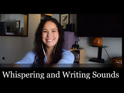 ASMR // Writing Sounds and Whispering / Interview Roleplay