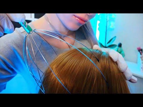 ASMR Hair Brushing and Scalp Massage