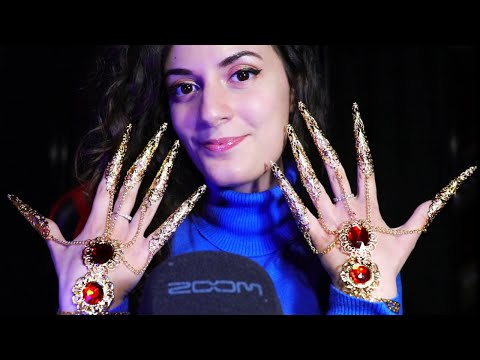 ASMR Español Scratching EXTREMO en tu CEREBRO (y Cara) con Uñas extra largas 🤤