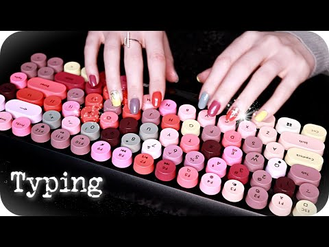 ASMR Keyboard Typing (NO TALKING) Mechanical, Bamboo, Mac & Membrane ⌨️ Clicky, Sleepy, Study Sounds