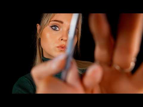 ASMR | Snipping, plucking, brushing & tinting your EYEBROWS