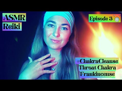 [ASMR] ~ Reiki #ChakraCleanse Healing |🔷Throat Chakra🔷| Cord Cutting Reiki | ASMR Scissors | Ep.3