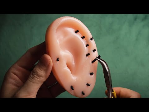 ASMR Removing Blackheads from Ear