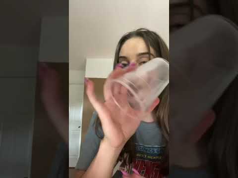 ASMR | Aggressive Tapping on Plastic Cup Lofi #shorts