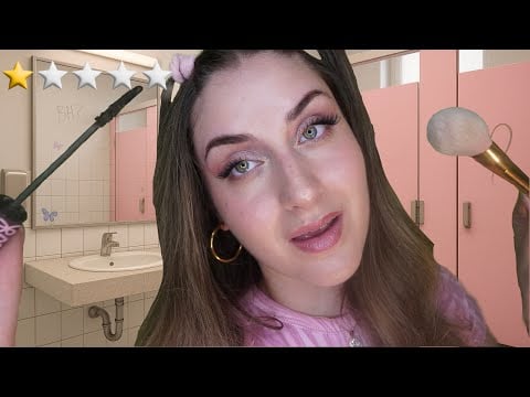ASMR 5€ Makeover auf dem Schulklo💄 Worst reviewed Roleplay