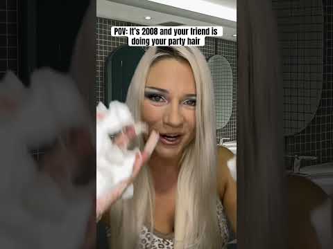 ASMR Friend is doing your hair in the 2000’s