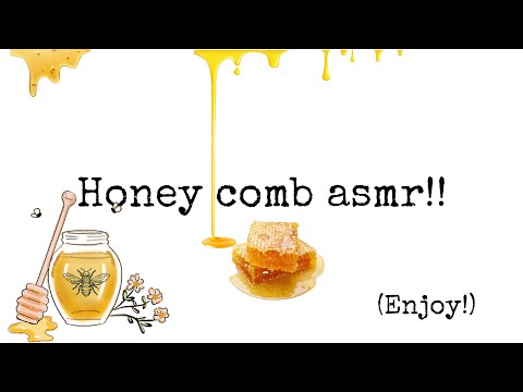 Honey comb asmr (eating/mouthsounds)