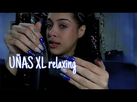 ASMR UÑAS XL TAPPING Y SONIDOS RELAJANTES PARA DORMIR 😴 