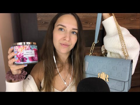 ASMR Dubai Souvenir Haul 🌸💙✨ (Tapping, Scratching, Whisper Ramble)