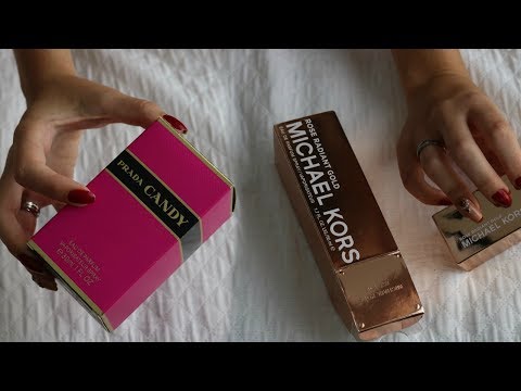 ASMR PERFUMES FAVORITOS TAPPING - Bruna ASMR