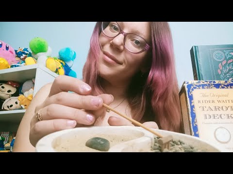 ASMR TINGLY 🌳 ZEN GARDEN AND TAROT READING LIVESTREAM 🧘