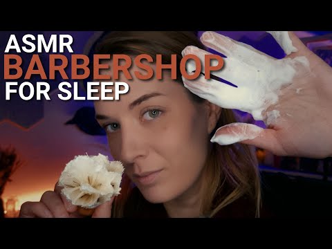 ASMR Barbershop Experience ✂️ Ultimate Shave & Face Care for Sleep (Soft Spoken & French)