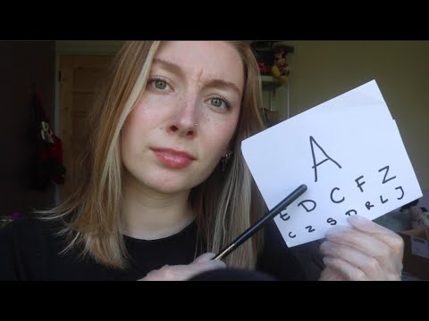 ASMR | Quick & Chaotic Cranial Nerve/Eye Exam 🩺 | 5 MIN⚡️