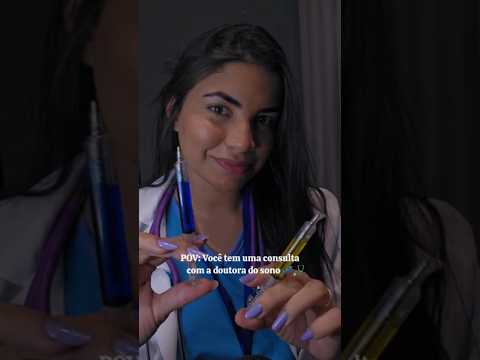ASMR| Você tem uma consulta com a Doutora do sono essa noite 💤🌙 #asmrvideo #viralvideo #dormir