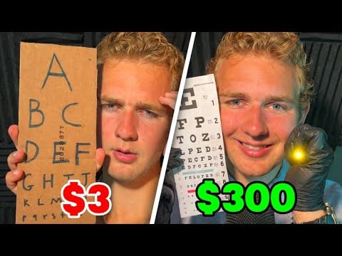 ASMR $3 vs $300 Eye Exam
