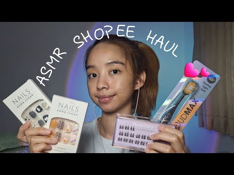 ASMR July's shopee haul 😊
