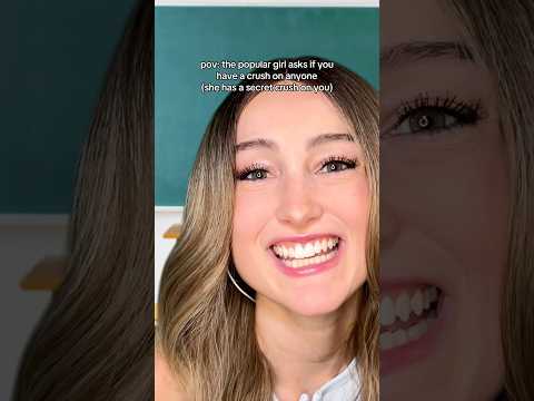 pov: the popular girl asks if you have a crush on anyone (she secretly has a crush on you) #asmr