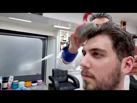 ASMR Fire Ear Hair Removal,Hair Trimming ,Scalp Friction,Skincare,Head Massage, Barber Experience
