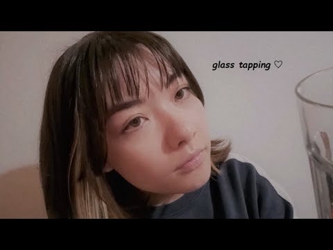 〔ASMR♡〕グラスタッピング&スクラッチング☆glass tapping & scratching!