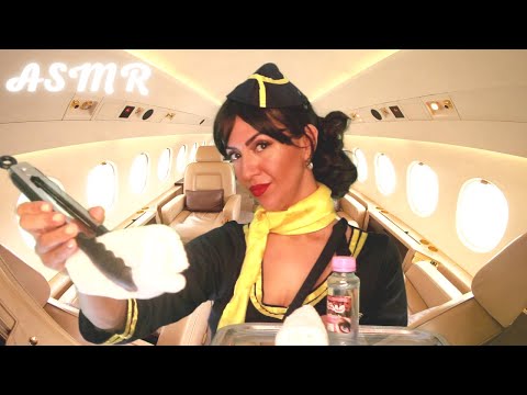 💤  HOTESSE DE L'AIR ASMR- by ricky (détente et humour)