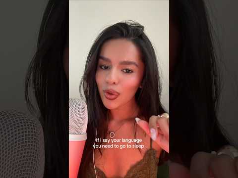 ASMR~ If I say your language you need to sleep #asmr #language #countries #viralshorts