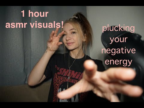 🌧️1 hour asmr!!! plucking, hand triggers, rain!🌧️